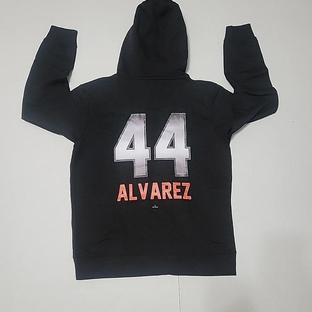 Men's Black Houston Astros Alvarez Mascot Pullover Hoodie Size Medium Fanatics